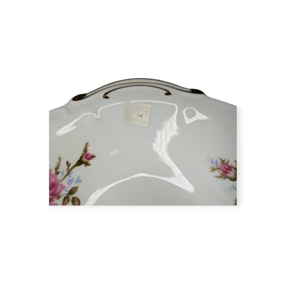 Vintage 1950s Royal Rose (Moss Rose) Fine China Japan Vegetable Serving Bowl - Picture 9 of 13